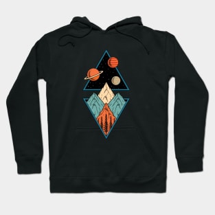 Nature space mountains Hoodie